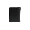 Alef Andrew RFID-Protected Bifold Men's Leather Wallet with ID Card Window (Black)