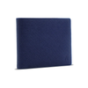 Alef Camden Bifold RFID Protected Italian Leather Wallet with Card (Navy)