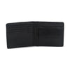 Alef Rhine RFID Protected Bifold Men's Leather Wallet with Coin Compartment (Black)