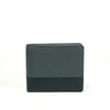 Alef Tokyo Men's Bifold Leather Wallet with Card Window (Grey/Navy)