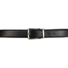 Alef Grange Men's Pin Buckle Reversible 35mm Slim Leather Belt (Black /Brown)