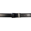 Alef Grange Men's Pin Buckle Reversible 30mm Slim Leather Belt (Black / Brown)