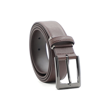 Alef Scott Pin Buckle 35mm Men's Leather Belt (Cafe)