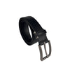 Alef Scott Pin Buckle 35mm Men's Leather Belt (Black)