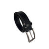 Alef Scott Pin Buckle 35mm Men's Leather Belt (Black)