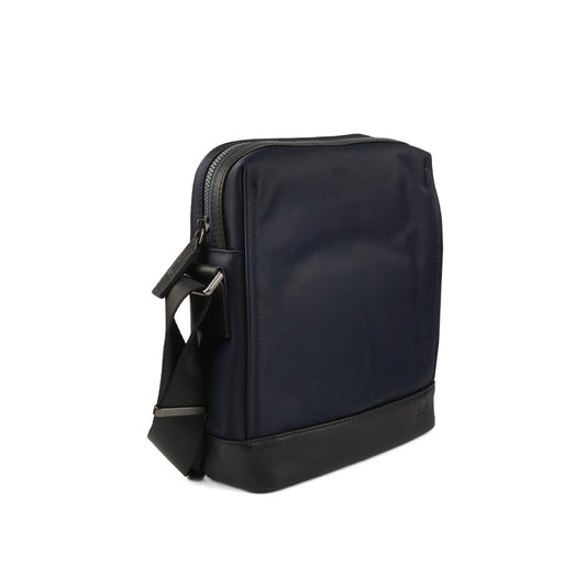 Alef Ethan Lightweight Nylon Water-Resistant Top Shoulder Bag (Navy)