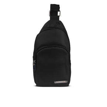 Alef Landon Men's Lightweight Water-Resistant Nylon  Crossbody Chest Bag (Black)