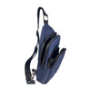 Alef Landon Men's Lightweight Water-Resistant Nylon  Crossbody Chest Bag (Navy)