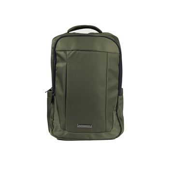 Alef Landon Men's Lightweight Water-Resistant Nylon Backpack (Green)