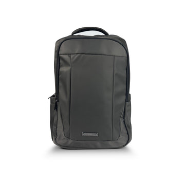 Alef Landon Men's Lightweight Water-Resistant Nylon Backpack (Grey)