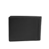 Alef Surrey Bifold  Mini Leather Wallet with Card Window and Card Slots (BLACK)