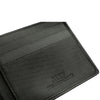 Alef Surrey Bifold  Mini Leather Wallet with Card Window and Card Slots (BLACK)