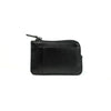 Alef Andrew Leather Coin Pouch with Key Ring (Black)