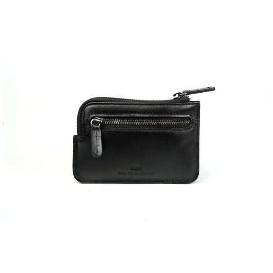 Alef Andrew Leather Coin Pouch (Black)