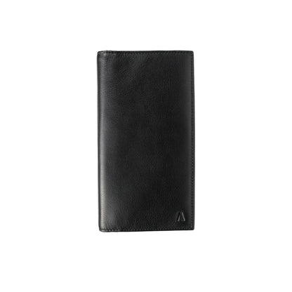 Alef Andrew RFID-Protected Long Leather Wallet (Black)