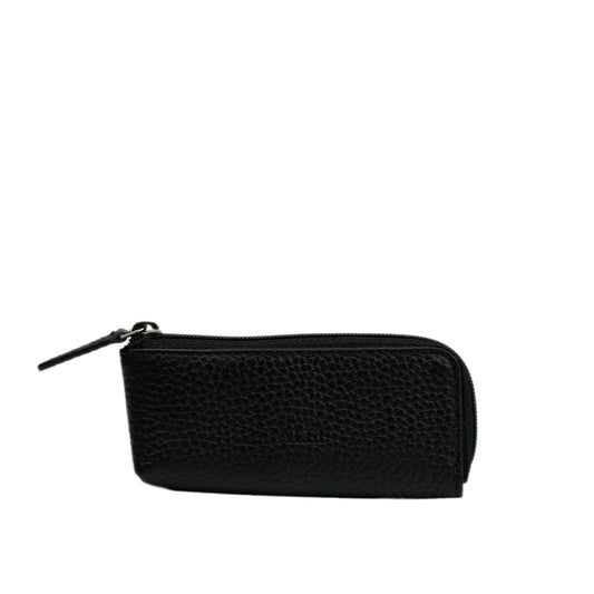 Alef Braemar Leather Coin Wallet with Key Ring (Black)