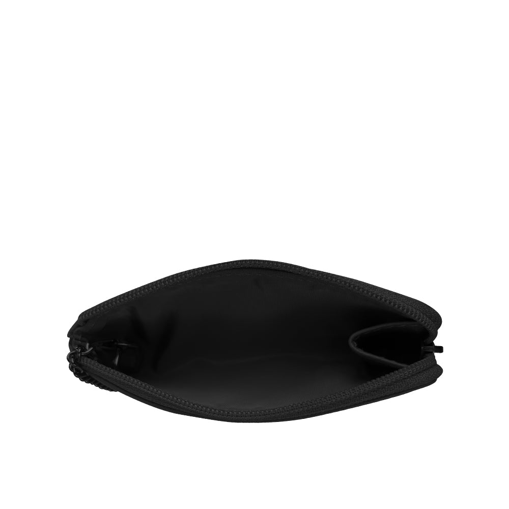 Alef Braemar Leather Coin Pouch with Key Ring (Black)