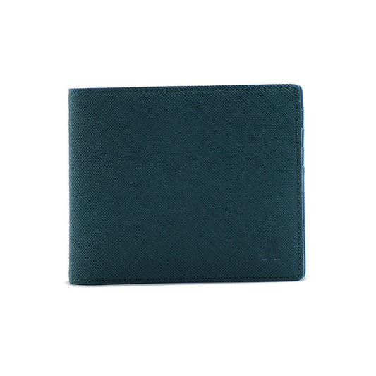 Alef Camden Bifold RFID Protected Italian Leather with Centre Flap and Coin Compartment (Dark Green)