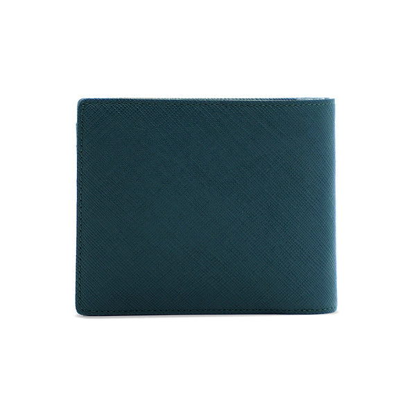 Alef Camden Bifold RFID Protected Italian Leather with Centre Flap and Coin Compartment (Dark Green)