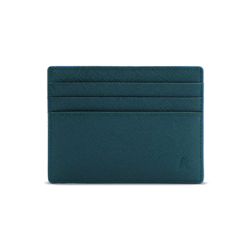 Alef Camden RFID Protected Italian Leather Slim Card Holder (Dark Green)