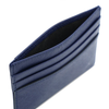 Alef Camden RFID Protected Italian Leather Slim Card Holder (Navy)