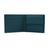 Alef Camden Bifold RFID Protected Italian Leather Wallet with Card Slot and Coin Compartment (Dark Green)