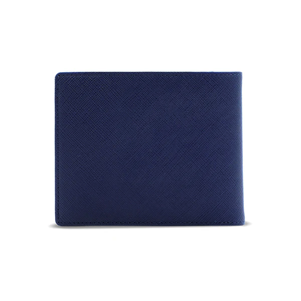 Alef Camden Bifold RFID Protected Italian Leather with Card Slot and Coin Compartment (Navy)