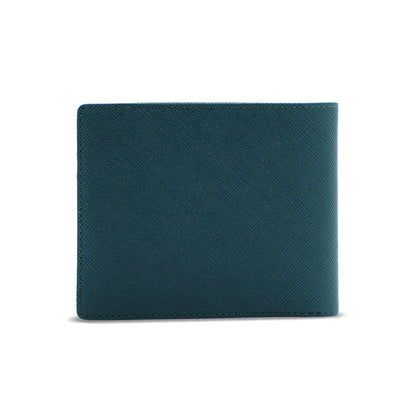 Alef Camden Bifold RFID Protected Italian Leather Wallet with Card (Dark Green)