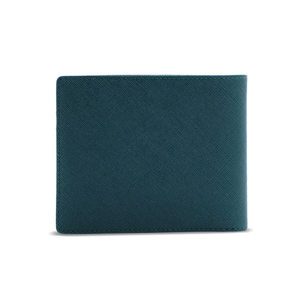 Alef Camden Bifold RFID Protected Italian Leather Wallet with Card (Dark Green)