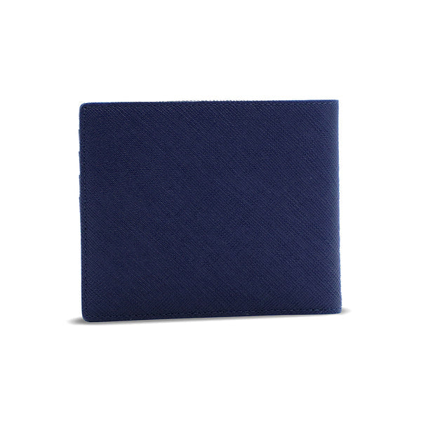 Alef Camden Bifold RFID Protected Italian Leather Wallet with Card (Navy)