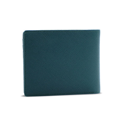 Alef Camden Bifold RFID Protected Italian Leather Wallet with Centre Flap ( Dark Green)