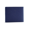 Alef Camden Bifold RFID Protected Italian Leather Wallet with Centre Flap and Card Window ( Navy)