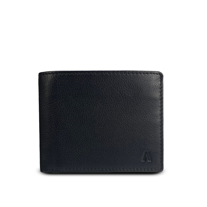 Alef Crosby Bifold Leather Wallet Card Window with RFID Protection (Petrol)