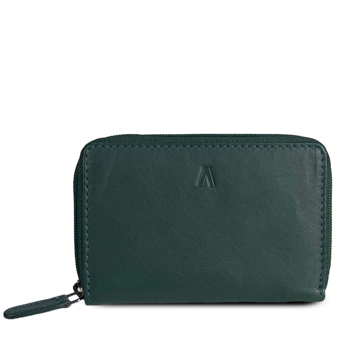 Alef Crosby Zip Around Leather Men's Key with Coin and Card Pouch (Black)