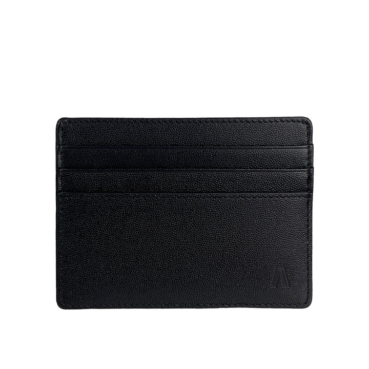 Alef Finley RFID - Protected Men's Leather Slim Card Holder (Navy)