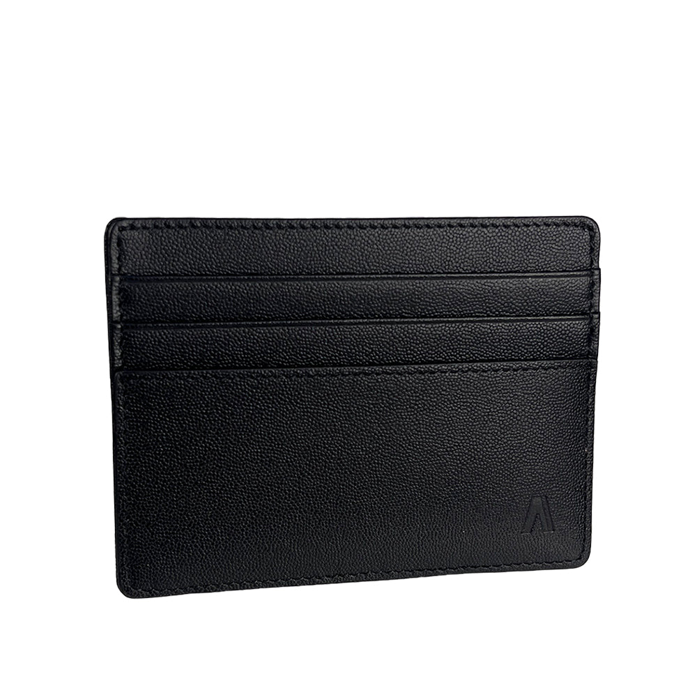 Alef Finley RFID - Protected Men's Leather Slim Card Holder (Navy)