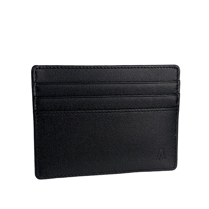 Alef Finley RFID - Protected Men's Leather Slim Card Holder (Navy)