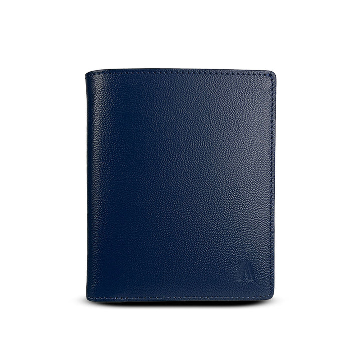 Alef Finley RFID - Protected Men's Leather Bifold Wallet with Card Window (Black)