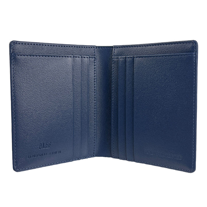 Alef Finley RFID - Protected Men's Leather Bifold Wallet with Card Window (Black)