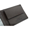 Alef Surrey Bifold Leather Mini Wallet with Card Window and Coin Compartment (COGNAC)