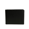 Alef Surrey Bifold Leather Wallet with Card Window and Card Slots (BLACK)