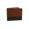 Alef Tokyo Men's Bifold Leather Wallet with Coin Compartment  (Brown/Cafe)