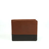 Alef Tokyo Men's Bifold Leather Wallet with Coin Compartment  (Brown/Cafe)