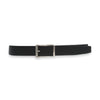 Alef Dalvey Men's Leather Auto-lock Pin Buckle Belt (Black)