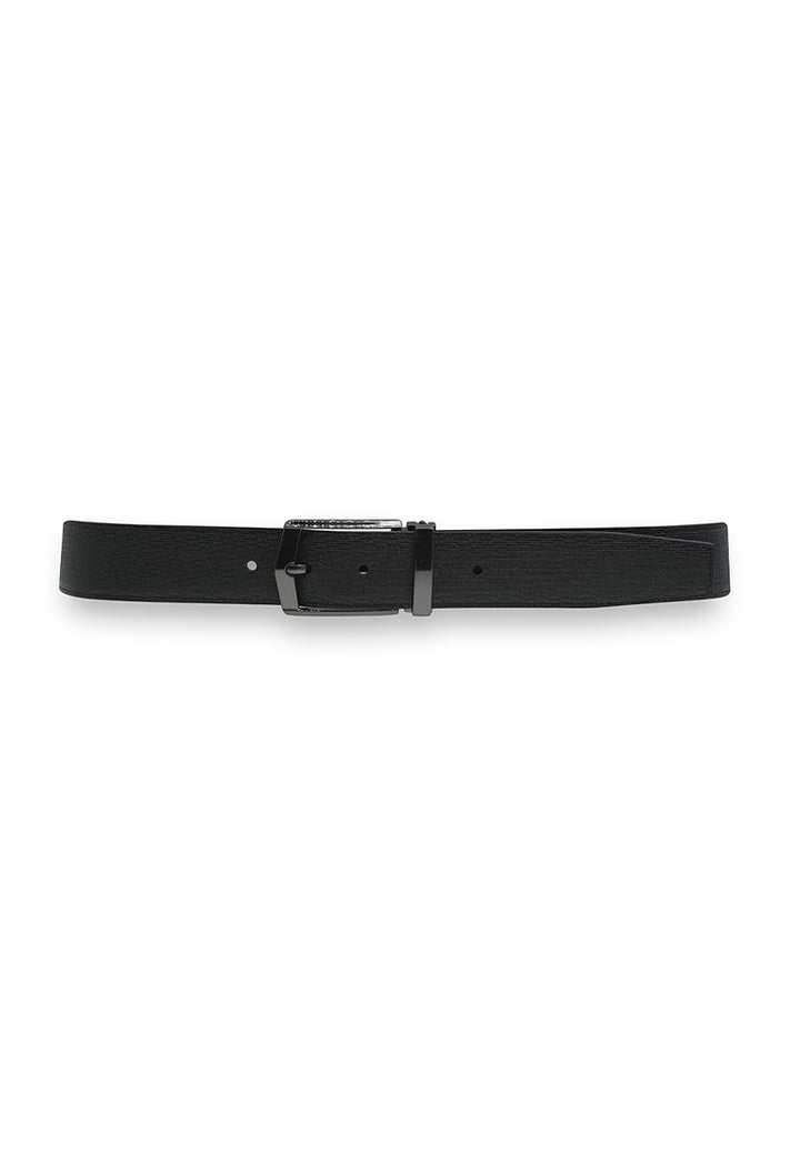 Alef Dean  Reversible Men's Leather 35mm Pin-Buckle Belt (Black/Cafe)