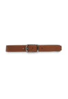 Alef Dean  Reversible Men's Leather Pin-Buckle Belt (Black/Tan)