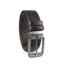 Alef Denver Pin Buckle  Reversible 35MM Men's  Leather Belt Black/Cafe (110cm)