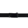 Alef Oxley Men's Leather Auto-lock Solid Buckle 32mm Belt (Black)