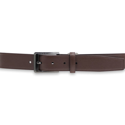 Alef Scott Pin Buckle 35mm Men's Leather Belt (Cafe)