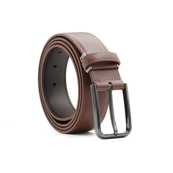Alef Scott Pin Buckle 35mm Men's Leather Belt (Tan)